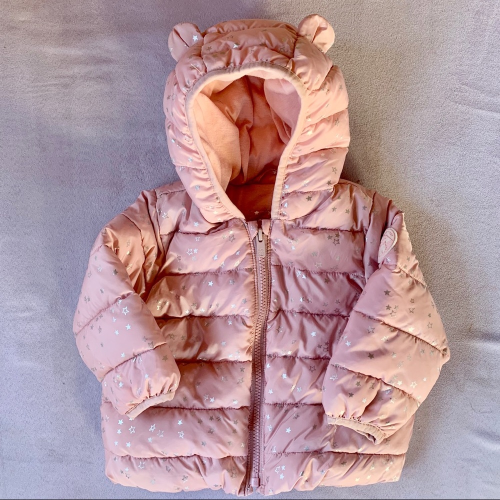 Baby Gap Pink Puffer 12-18 Months